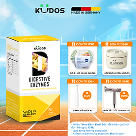 Viên Uống KUDOS DIGESTIVE ENZYMES hỗ trợ tiêu hóa (30 viên/hộp)