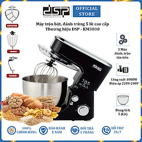 Mua Máy trộn bột  đánh trứng 3 tốc độ thương hiệu cao cấp DSP KM3030 - Dung tích: 5 lít - Công suất: 1000W - Hàng Nhập Khẩu