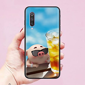 Ốp lưng dành cho điện thoại Xiaomi Mi 9 Hình Heo Hồng Cute