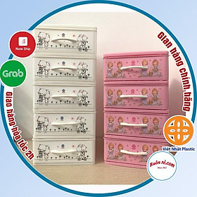 Mua Tủ nhựa mini 5 tầng để bàn đựng mỹ phẩm  đồ dùng đa năng (MS:3623/3624/3625) -br 01314