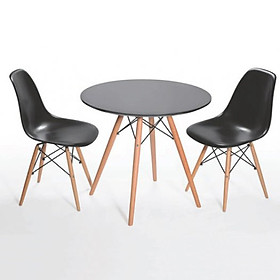 Mua Bàn Tròn Eames 4 Chân Gỗ Đan Sắt Ngồi Quán Cafe  Văn Phòng  Bàn Ăn Đủ Kích Thước