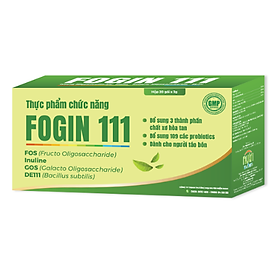 Fogin 111 Hỗ Trợ Bổ Sung Chất Xơ Giúp Nhuận Tràng, Hỗ Trợ Giảm Táo Bón