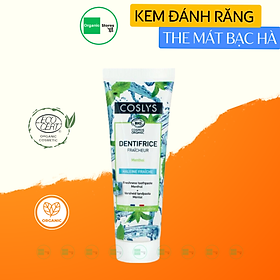 Kem đánh răng hữu cơ làm trắng răng hương bạc hà 100gr - Coslys
