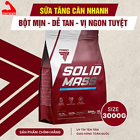Sữa tăng cân Solid Mass 3000g - Kèm Quà Tặng - Nhiều Mùi Vị