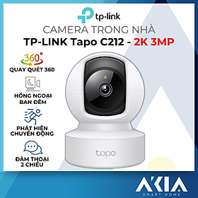 Mua Camera IP Trong nhà Tapo C212 - Quay quét 360  Độ phân giải 2K 3MP  Đàm thoại 2 chiều  Có hồng ngoại ban đêm - HÀNG CHÍNH HÃNG