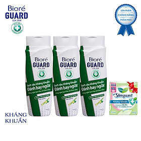 Bộ 3 Sữa Tắm Sạch Sâu Kháng Khuẩn Thanh Mát Hứng Khởi Biore Guard 220g Tặng 1 Băng vệ sinh siêu mỏng Laurier 7 Miếng