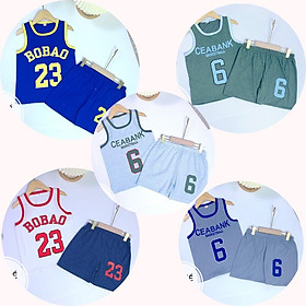 Đồ bộ thể thao sát nách bé trai hình số 35 Coolboy chất cotton 2 chiều giá rẻ cho bé 20-30kg