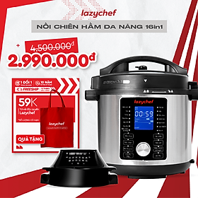 Mua Nồi Chiên Hầm Lazychef 16IN1 - Nồi Áp Suất Cao Cấp Kiêm Nồi Chiên Không Dầu Dung Tích Lớn  Thay Thế Mọi Thiết Bị Nhà Bếp  Hàng Chính Hãng
