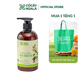 Dầu gội thảo dược Hà Thủ Ô Cỏ Cây Hoa Lá chiết xuất 100% từ thiên nhiên giúp làm chậm quá trình bạc tóc, phục hồi tóc hư tổn COCAYHOALA 300g