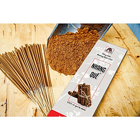 Mua NHANG AN AN - NHANG SẠCH THẢO MỘC  HƯƠNG QUẾ  (30cm  250g  hộp 200 que) - TĂM NHANG MỘC  KHÔNG HÓA CHẤT ĐỘC HẠI
