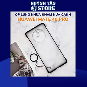 Ốp lưng mate 30 mate pro 40 pro nửa cạnh lưng nhám chống bám vân tay bảo vệ camera phụ kiện huỳnh tân store