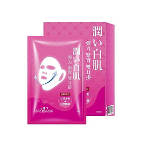 Hộp 10 Miếng Mặt Nạ Sexylook Nâng Cơ 360 Rượu Vang Đỏ Trẻ Hóa Da Bản Đài (30ml/miếng) #Hồng đậm