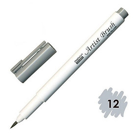 Bút lông đầu cọ viết calligraphy  Marvy Artist Brush 1100 - Grey (12)
