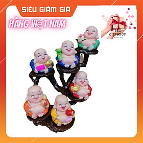 BỘ TƯỢNG 6 ÔNG DI LẠC PHÚC LỘC TÀI CÓ ĐẾ DÁNG CAO