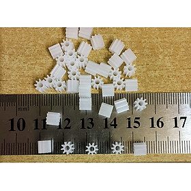 Mua Bánh răng nhựa 9 răng lỗ trục 2mm dùng để chế tạo  giá bán 1 bánh răng