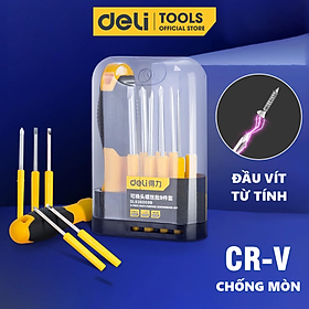 Bộ Tua Vít Deli 9 Chi Tiết Đa Năng, Nhỏ Gọn, Tiện Dụng - Vặn Ốc Vít