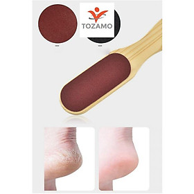Mua Dụng cụ mài nhẵn tẩy da chết gót chân bằng gỗ và giấy nhám