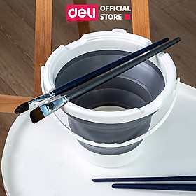 Cốc rửa cọ Deli - pha màu đa năng có thể gấp gọn - 73901
