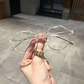 Kính Mắt tròn form nhỏ gọng nhựa nhẹ thời trang cho nam nữ