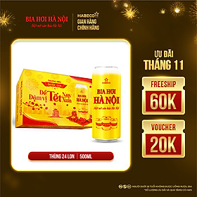 Bia Hơi Hà Nội - Thùng 24 lon 500ml - Phiên bản Tết 2026