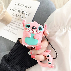 Mua Hộp Bảo Vệ Silicone Cho Airpods hình thú dễ thương - Hồng