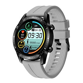 Đồng hồ thông minh chống nước IP67 /theo dõi thể dục/Nhịp tim / đo huyết áp-Màu trắng-Size Silica Gel Strap