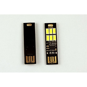 Mua Đèn 6 led mini siêu mỏng cảm ứng chạm thông minh (Tặng quạt mini cắm cổng USB vỏ thép- Giao màu ngẫu nhiên)