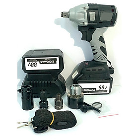 Mua máy siết bulong 88v 2 pin 10cell kèm chuyển khoan