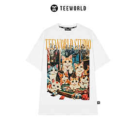 Áo Thun Local Brand Teeworld Mèo May Mắn T-shirt Nam Nữ Unisex