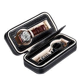 Hộp Đựng Đồng Hồ Du Lịch 2 Ngăn Nhỏ Gọn Thuận Tiện Mang Theo