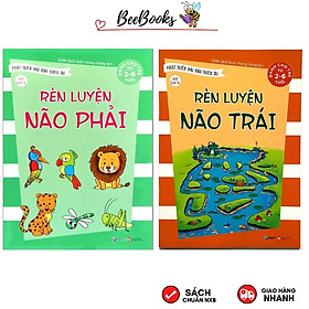 Bộ Sách Phát Triển Đại Não Thiên Tài: Rèn Luyện Não Trái, Não Phải-  GIÚP CÂN BẰNG SỰ PHÁT TRIỂN NÃO BỘ CỦA TRẺ 2-6 Tuổi