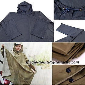 Mua Áo Mưa Vải Dù Cánh Dơi Chống Thấm Cao Cấp - Màu Vàng đồng