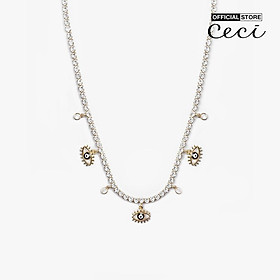 CECI - Dây chuyền nữ đính đá phối hình mắt độc đáo CC4-01000178