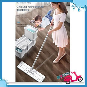 Mua Cây lau nhà tiện lợi thiết kế thông minh không cần tay giặt kèm 3 miếng lau