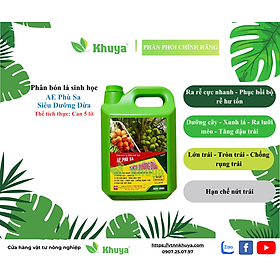 Mua Phân bón lá NPK sinh học AE Siêu Dưỡng Dừa 5 lít Ra Rễ - Dưỡng Cây - Xanh Lá - Lớn Trái