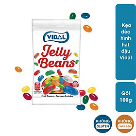 Combo 3 gói Kẹo hạt đậu Vidal Jelly Beans 100gr