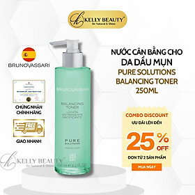 Nước Cân Bằng Cho Da Dầu Mụn Pure Solutions Balancing Toner - Bruno Vassari | Kelly Beauty