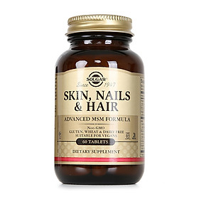 NHẬP KHẨU USA CHÍNH HÃNG - Viên uống hỗ trợ da, tóc, móng Solgar Skin Nails Hair