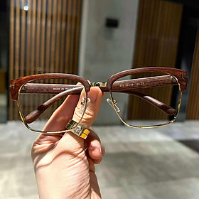 Kính thời trang unisex Mắt vuông nửa viền cao cấp