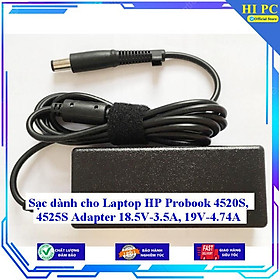 Sạc dành cho Laptop HP Probook 4520S 4525S Adapter 18.5V-3.5A 19V-4.74A - Kèm Dây nguồn - Hàng Nhập Khẩu