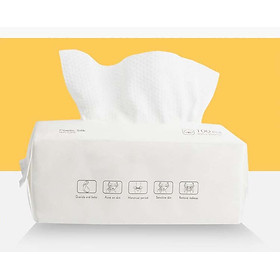 Mua Gói 100 tờ khăn cotton lau mặt đa năng tiện lợi