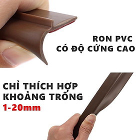 Ron pvc chặn khe hở - Thanh cao su dán chân cửa chắn khe hở, chống côn trùng, cách âm, phù hợp mọi loại cửa RPVC