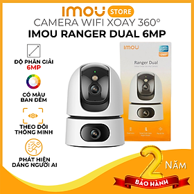 Mua Camera Imou Ranger Dual 6MP - Camera kép trong nhà  Đàm thoại 2 chiều  Có màu ban đêm - Hàng chính hãng