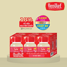 Tổ Yến Nguyên Chất Chưng Sẵn YenViet 18% Tổ Yến Khay 06 lọ x 70ml