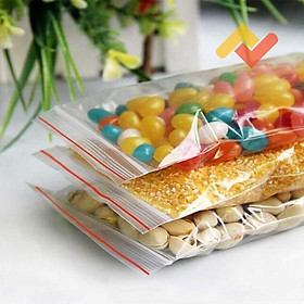 1 Kg túi zip chỉ đỏ đựng thực phẩm lựa chọn size - 25X35CM