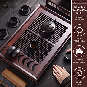 Mua Khay Trà Tre Cao Cấp Mặt Trăng Chữ Nhật Kích Thước 50*33*6 8 KT 01