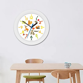 Hình ảnh Cartoon DIY Wall Clock, Ornament, Silent for Kids Living Room Home Children Bedroom