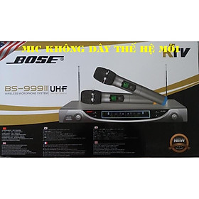 Mua Bộ Mic không dây Bo se BS 999II dùng cho dàn Karaoke gia đình  đầu thu và 2 mic