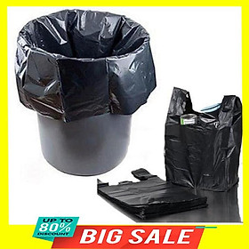 Mua 1Kg túi bóng đen đựng rác 2 quai chuyên dụng đóng gói hàng online bằng PE siêu dai