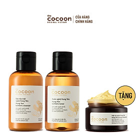 SPECIAL COMBO sáng da cơ bản từ nghệ Hưng Yên Cocoon - Tặng mặt nạ nghệ Hưng Yên Cocoon 30ml